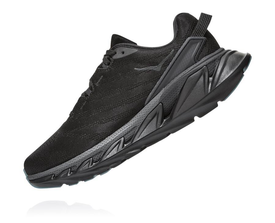 Hoka Australia One One Elevon 2 - Womens Running Shoes Black - NAVYQ-1407